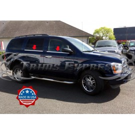 Made in USA - Trims Express fit:2004-2010 Dodge Durango 4Pc Window Sill Trim Stainless Accent Overlay