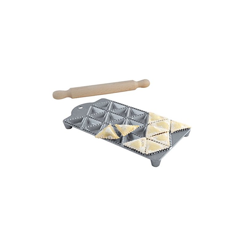 Eppicotispai 24 Triangle Holes Aluminium Maker with Rolling Pin