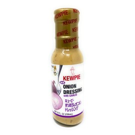 Kewpie Japanese Salad Dressings 8oz (236mL), 1 Pack (Onion with Garlic)