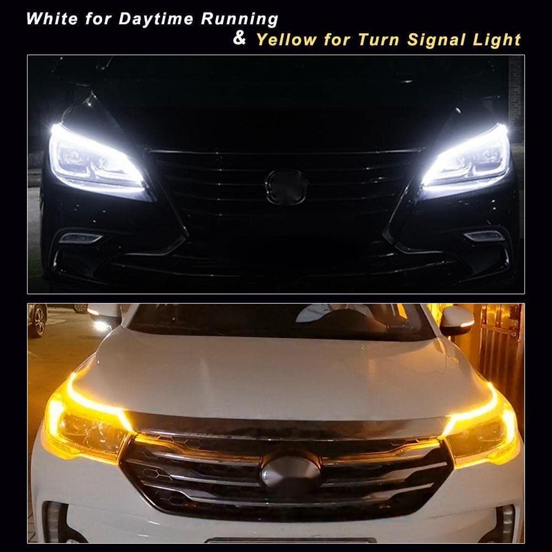 YM E-Bright Led Strip Lights for Cars, SUV, Motorcycle Daytime