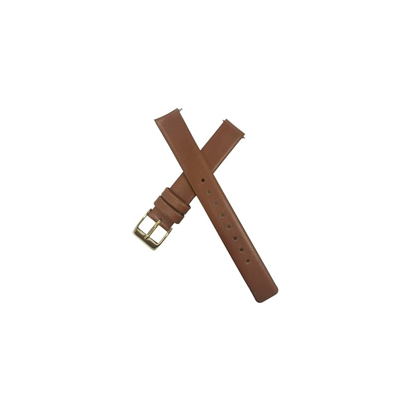 NZZXTO Leather Watch Band 12mm Spring Bar Genuine Leather Watch