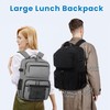 Lunch Backpack 15.6 Inch Laptop Travel Backpack with Insulated Bag
