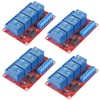 AOICRIE 4pcs 24V Relay Module 4 Channel Relay Board with