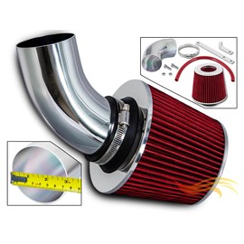 Rtunes Racing Short Ram Air Intake Kit + Filter Combo For 03-06 PT Cruiser 2.4 L4 Turbo (Red)