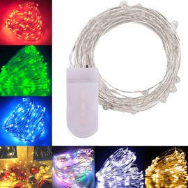 ZPH 4 Pack Fairy Lights Battery Operated, 20 Led 80 INCH Fairy Lamp Strings Warm White,Battery Powered Lamp Strings, Suitable for Wedding Decorations, Parties, Christmas Wreaths, Party Decorations