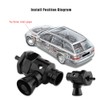 Black Universal 25mm Car Turbo BOV Dump Blow Off Valve
