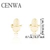 CENWA Tiny Microphone Earrings Musician Studs Music Gift Singer Earrings