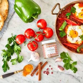Villa Jerada, Shakshuka Spice Seasoning Mix Blend, Use on Eggs, Shakshuka, 1.76 oz (SHAKSHUKA 2 JARS)