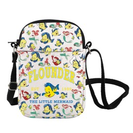Mermaid Inspired Crossbody Bag Flounder Gift Magic Kingdom Inspired Gift Flounder Est 1989 Shoulder Bag Flounder Lover Gift (FLOUNDER CB CA)