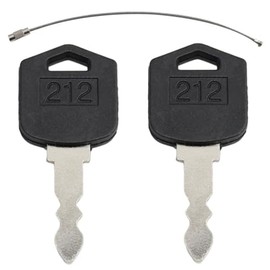 2PCS Ignition Keys 212, D554212 – Compatible with Doosan & Daewoo Forklifts D25, D35, G25, G35