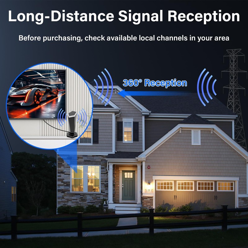 Antenna for Smart TV, TV Antenna for Local Channels