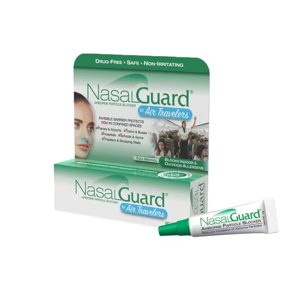 NasalGuard Airborne Particle Blocker Nasal Gel for Air Travelers -