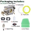 DABAZUALY Carburetor for Craftsman 16 inch Chainsaw Kit for 18