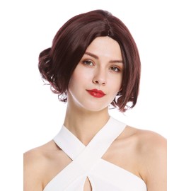 WIG ME UP - YZF-4359-M33X Lady Quality Wig short Longbob Bob middle parting wavy mahogany brown auburn