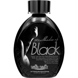 TANNING PARADISE Tanning Paradise 365 Shades of Black, Triple Black Bronzing | Skin Detoxifiers, Toning & Firming Tanning Lotion 13.5oz