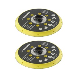 2 x Trade-Shop Sanding Disc Backing Pad 150 mm Compatible with Makita BO6030 BO6040, Compatible with Festool RO1 ET2 ES150 ETS150 Random Orbital Sander