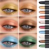 12 colores Sombra de ojos en barra de Doble Punta,