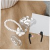 LALAFINA Transparent Glitter Butterfly Chain Earbuds Case with Keychain Lightweight