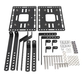 Motorcycle Side Box Mount Holder Motorcycle Side Case Support Rack Quick Release Aluminium Alloy Saddlebag Box Mounting Bracket Kit Universal Fit for 18L Side Case