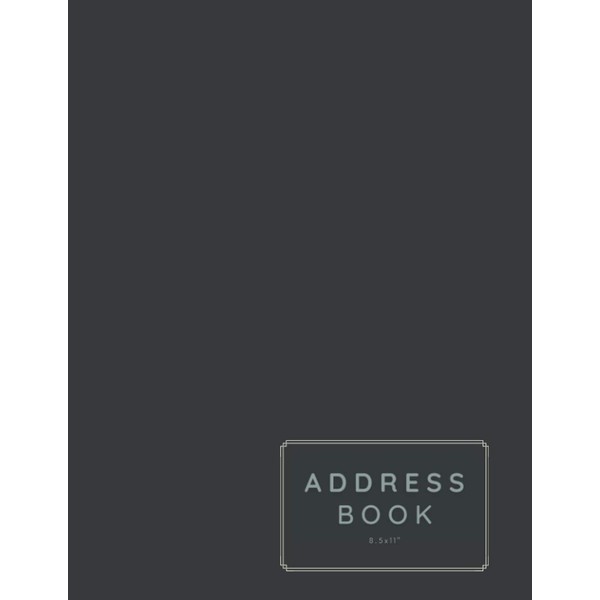 Address Book With Tabs: Large Print Contact Notebook Organizer |