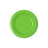 2-pack soup plate, break resistant polyester plastic green size 21