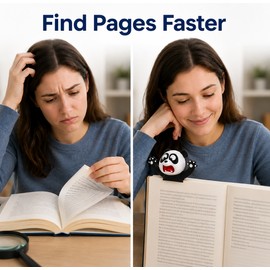 Cute Animal PVC Bookmark for Reading - Funny 3D Page Markers for School, Books, Journals & Planners