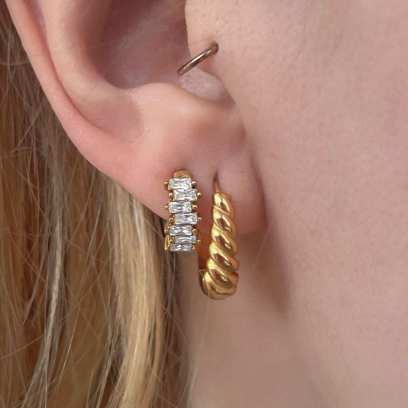 Monte Earrings, Stainless Steel