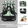 Insulated Cooler Backpack,33 Cans Multifunctional Double Deck Leakproof Cooler Bag
