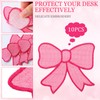 Sunnychicc Set of 10 Pink Bow Drink Coaster Absorbent Pink