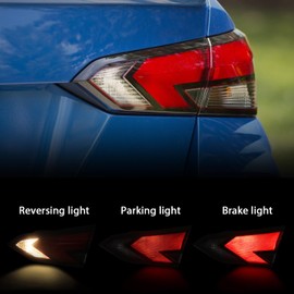 Huray Right Inner Tail Light Fit for Nissan Versa 2020-2023 RH Taillight Tail lamp Rear Brake Lamp Assembly OE Style Replacement for NI2803121 (Passenger Side)