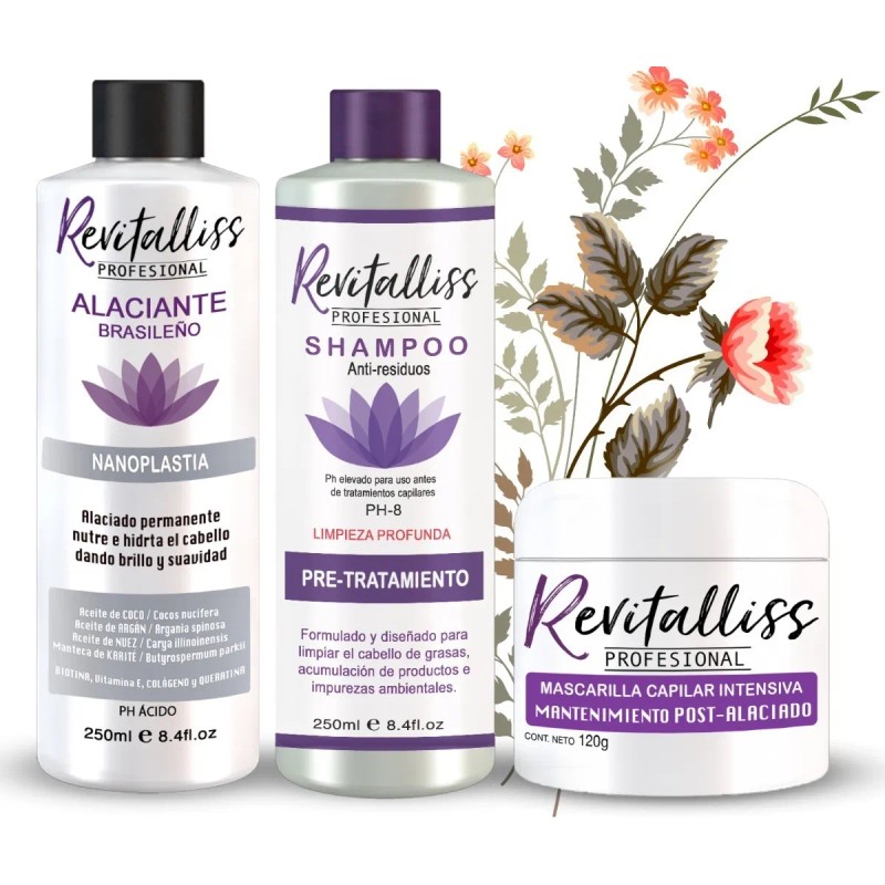 Keratina Alaciante Permanente Sin Formol Nanoplastia Kit