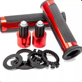 Codyar Puños Manijas Moto Cubre Puños Negro Rojo Azul Dorado Plata