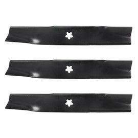 USA Mower Blades U12025BP (3) High-Lift for Husqvarna 539113425 Dixon 575296401 Length 16-1/4 in. Width 2-1/2 in. Thickness .200 in. Center Hole 5 Point Star 48 in. Deck