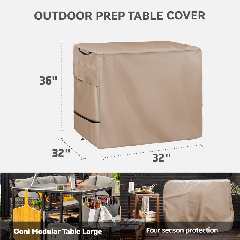 Wnanan Outdoor Pizza Oven Table Cover - Heavy Duty Waterproof