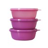 Tupperware Leftover Bowl Set Storage Food Containers (600ML x 3pcs)