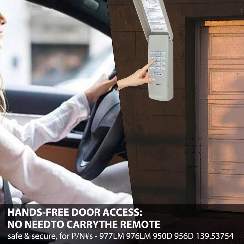 977LM 139.53754 Wireless Keypad Keyless Entry Only for a Red&Orange