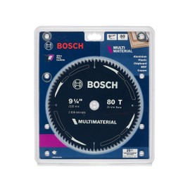 Bosch 1x Multi Material Circular Saw Blade (for Metal, Plastics, Wood, Ø 235 mm - 9 1/4 inch, 80 Teeth, Bore 25 mm, +3X Reduction Rings, Professional Accessories for Circular Saws from Most Brands)