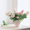 Shell Ceramic Vase Dried Flowers Handmade Vases for Home Decoration