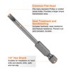 sourcing map 5pcs SL4 Magnetic Slotted Screwdriver Bits 4mm S2