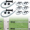 Hicarer 8 Set Electric Fence Spring Gate Handles Kit, Fence