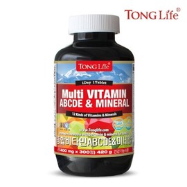 Tonglife 통라이프 종합비타민ABCDE 미네랄 1병 Tonglife Comprehensive Vitamin ABCDE Mineral 1 Bottle
