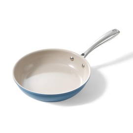 Redchef Ceramic Non Stick Egg Pans, Nonstick Frying Pan Skillet, 8 inch Cooking Pan Non Toxic with Stay Cool Handle for Induction, PTFE & PFAS & PFOA Free, Dishwasher/Oven Safe (Blue)