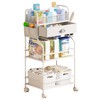 Baby Diaper Caddy Cart Organizer -3 Tier, Bedside Nursery Essentials