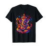 Ganesh Symbol Yoga Hindu Elephant God Ganesha Puja T-Shirt