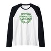 Composting Queen Eco Gardening Gift for Green Thumb Raglan Baseball