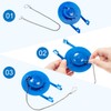Mudder 6 Pack Toilet Handle Beaded Chain Universal Toilet Flapper