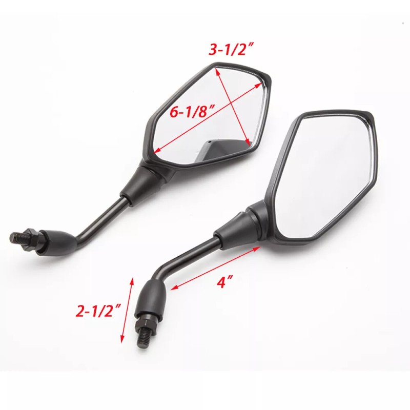 KEEPDSGN Black Long Stem Rear View Mirror 10mm For CFmoto