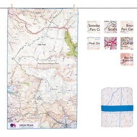 Lifemarque Unisex - Adult SoftFibre OS Map Towel, High Peak, Giant Lifemarque Lifemarque Unisex - Adult SoftFibre OS Map Towel, High Peak, Giant