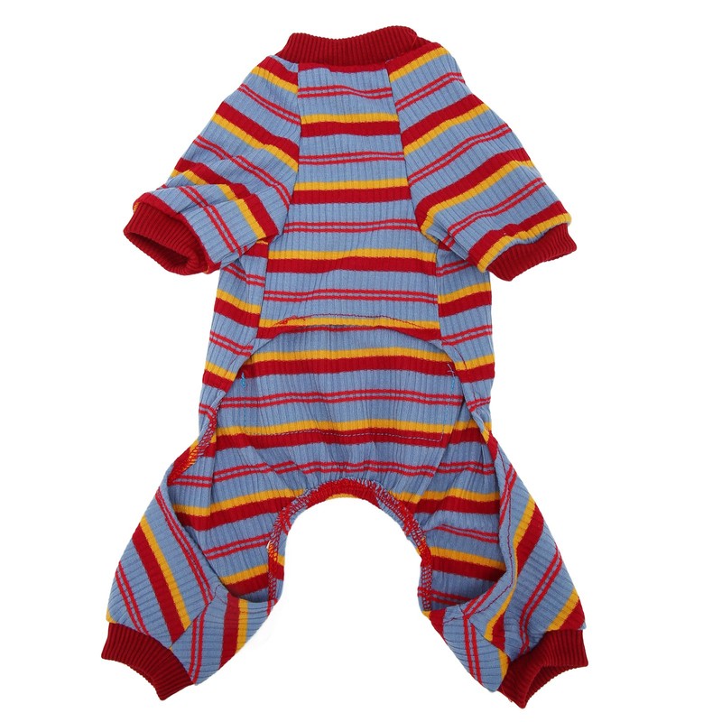Striped Dog Pajamas Spring Stylish Classic Soft Breathable 4 Legged