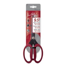 TONIC STUDIOS Non Stick Titanium Scissors 9.5 Inches Serrated Blades Craft and Fabric Cutting